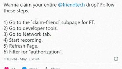 friend.tech的发币过程有多乱?